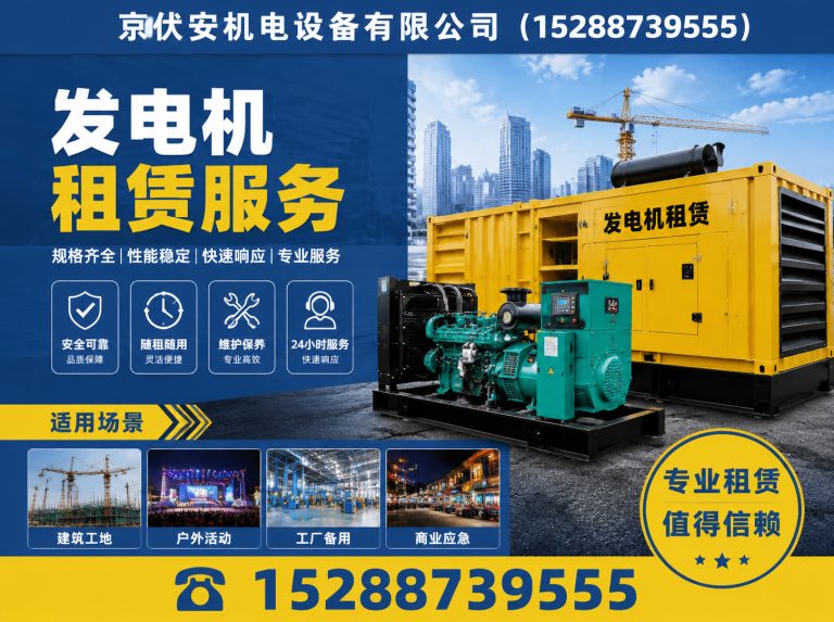 六安发电机租赁展示图